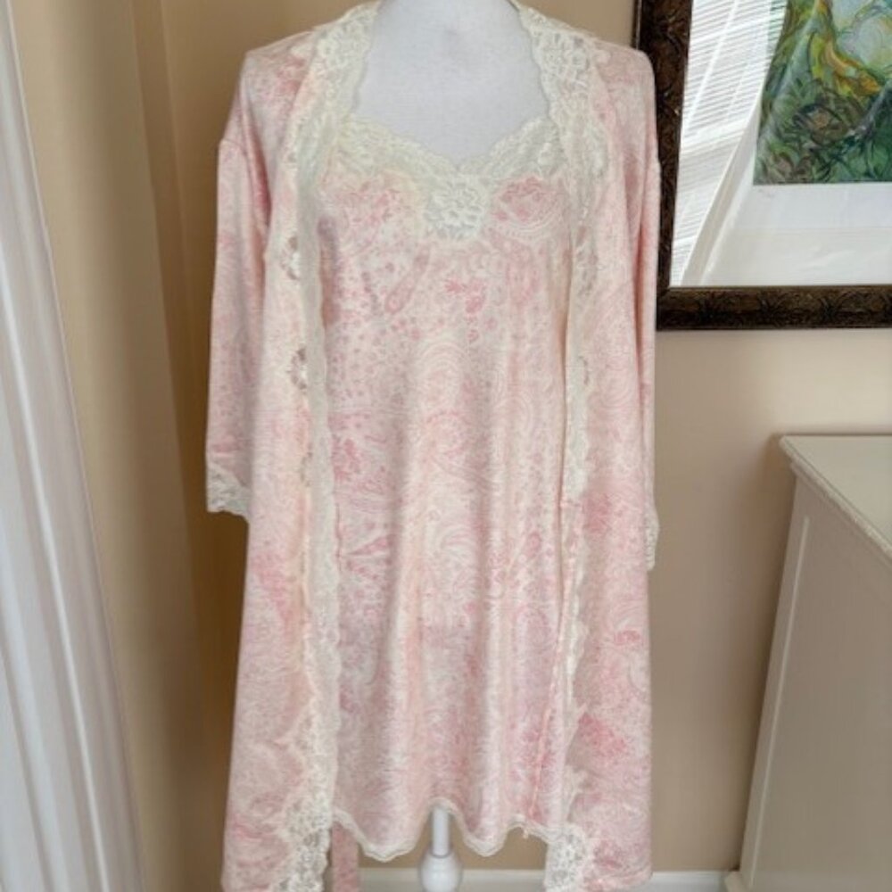 NWT RALPH LAUREN SHORT CHEMISE AND ROBE